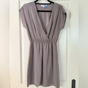 Amanda Uprichard Size Small Gray Silk Dress